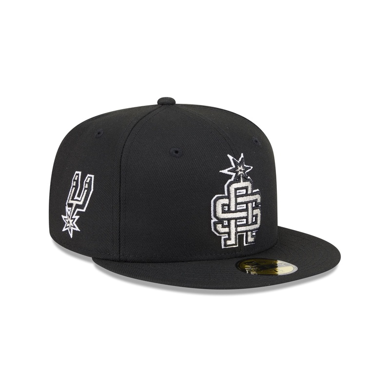San Antonio Spurs Deceptor 59FIFTY Fitted Hat 7