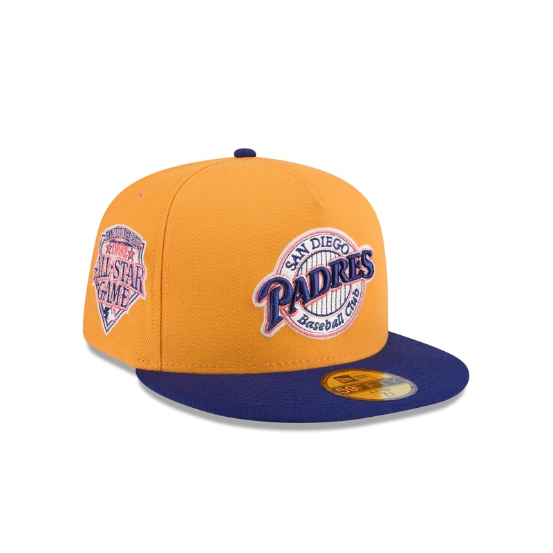 San Diego Padres Gold 59FIFTY A-Frame Fitted Hat 7