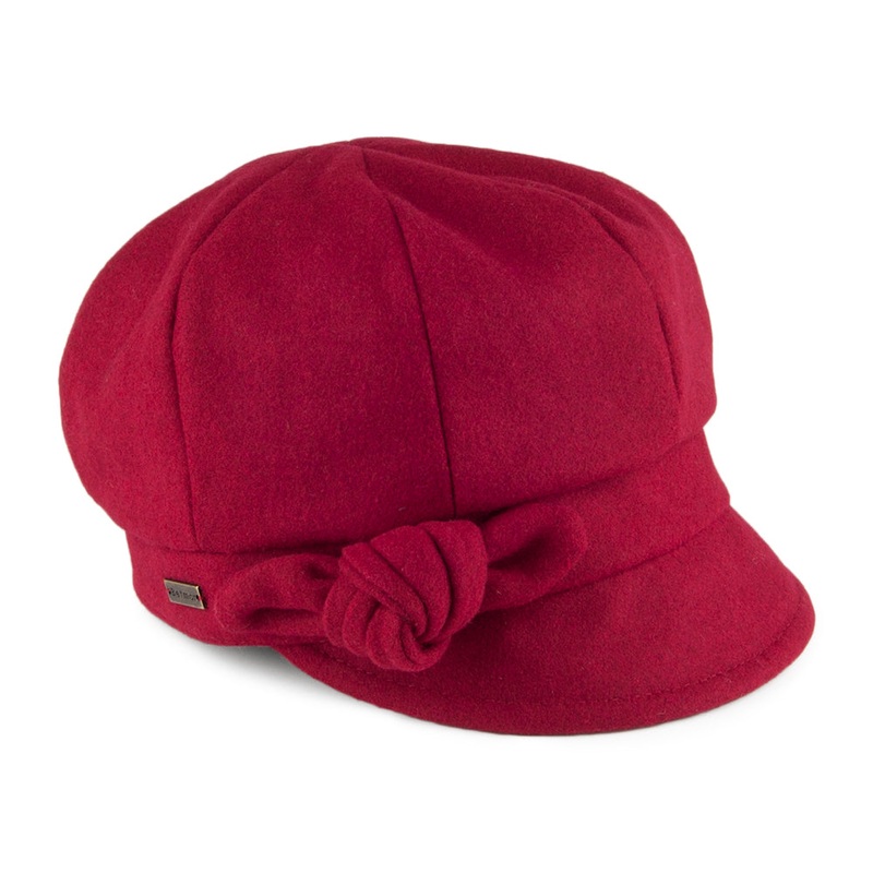 Betmar Hats Adele Baker Boy Cap – Scarlet 1-Size