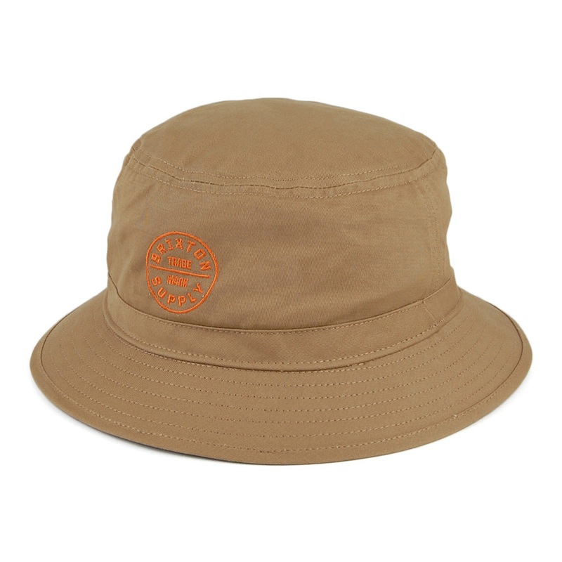 Brixton Hats Oath Bucket Hat – Khaki Small-56cm