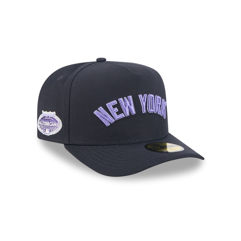 New York Yankees Navy Lavender 59FIFTY A-Frame Fitted Hat 7
