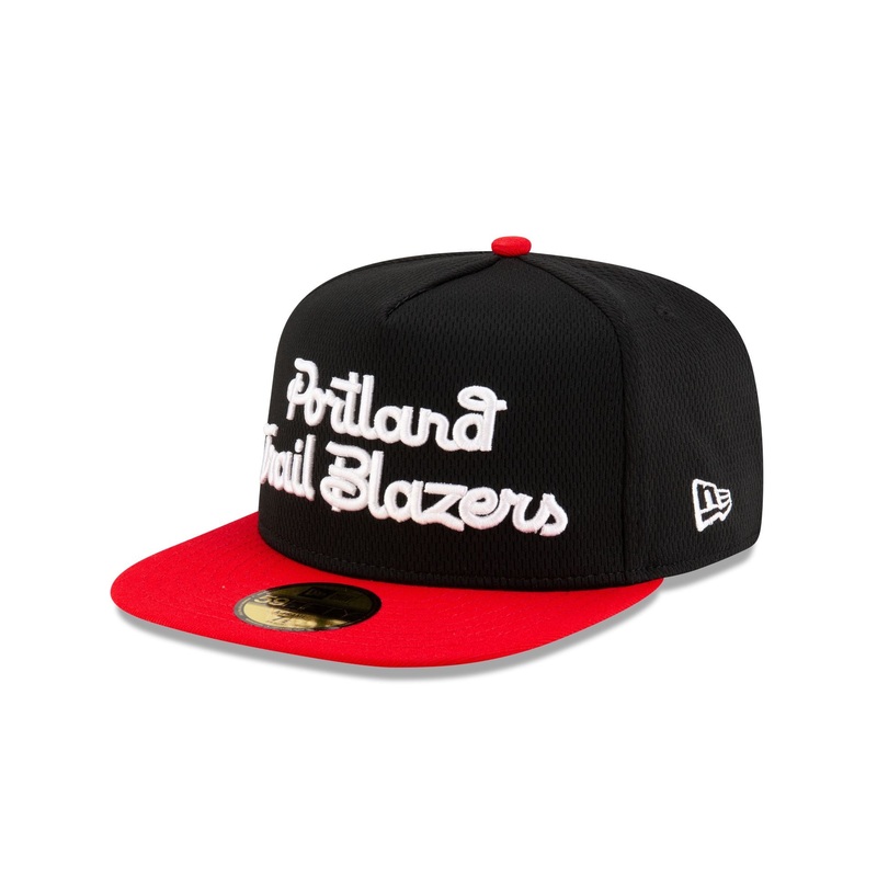 Portland Trail Blazers Dashmark Mesh 59FIFTY A-Frame Fitted Hat 7