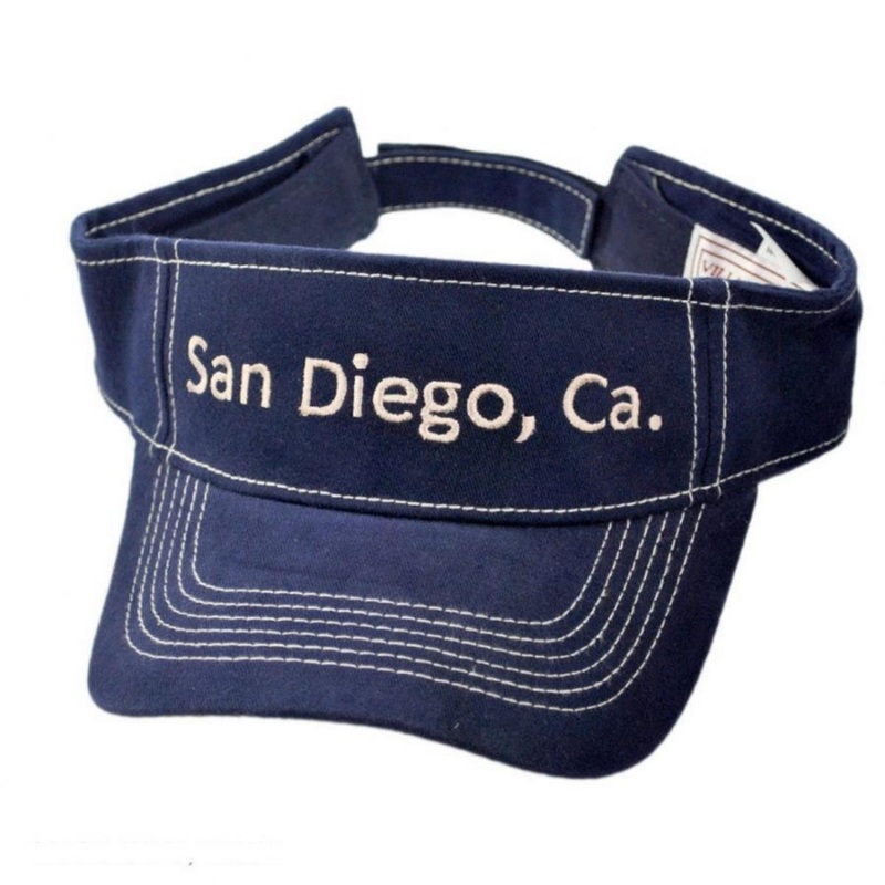 San Diego, CA Adjustable Visor NAVY/KHAKI ADJUSTABLE