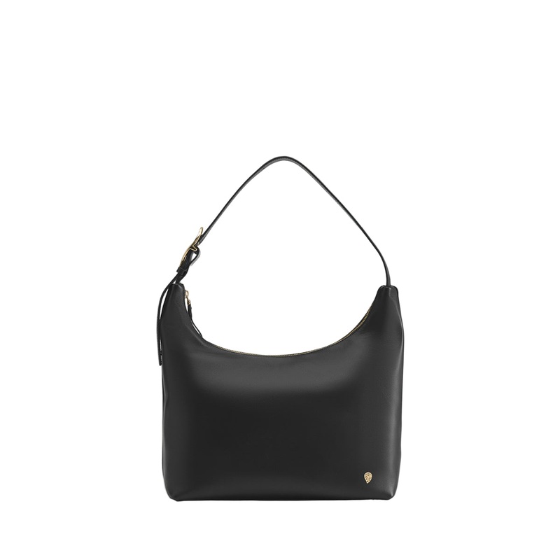 Signy Leather Shoulder Bag Black One Size