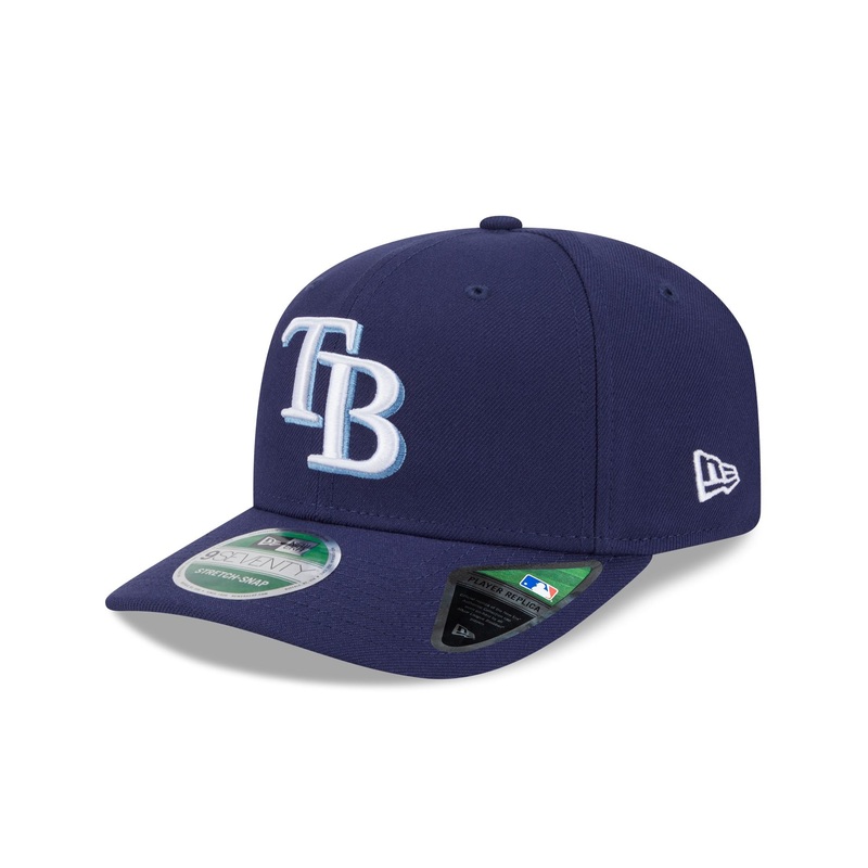 Tampa Bay Rays Game Authentic Collection 9SEVENTY Stretch-Snap Hat One Size