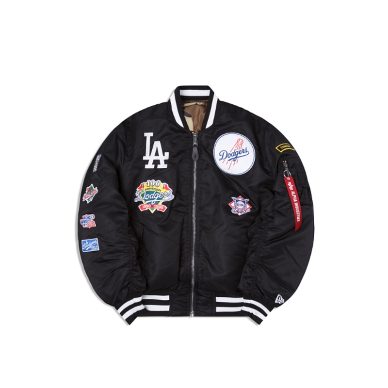 Alpha Industries X Los Angeles Dodgers MA-1 Bomber Jacket S