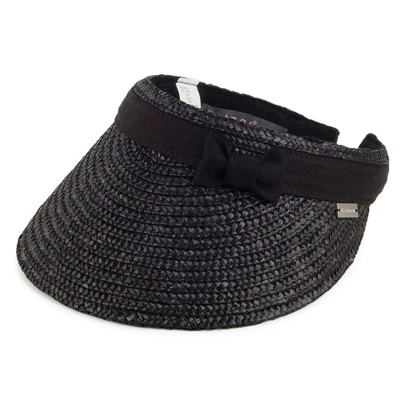 Betmar Hats Dunewood Sun Visor – Black 1-Size