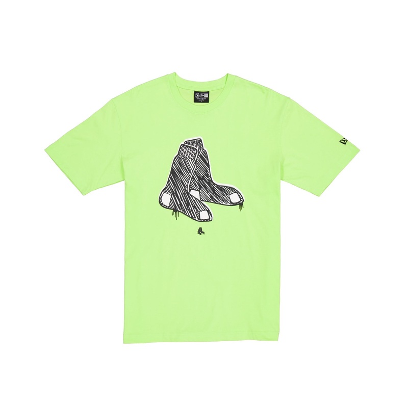 Boston Red Sox Hi Vis Doodle T-Shirt S