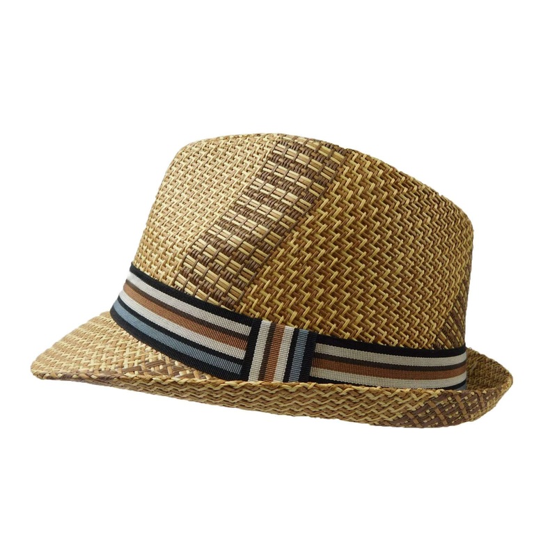 Fedora Hat with Multi Color Band M