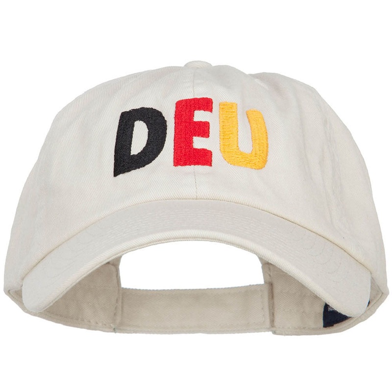 Germany DEU Flag Embroidered Low Profile Cap Putty One Size