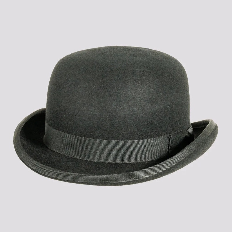 Hardy | Mens Wool Felt Bowler Hat Black SM
