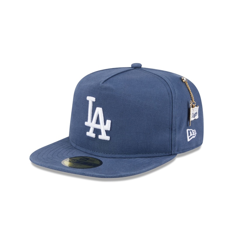 Los Angeles Dodgers Championship Side Flag 59FIFTY A-Frame Fitted Hat 7