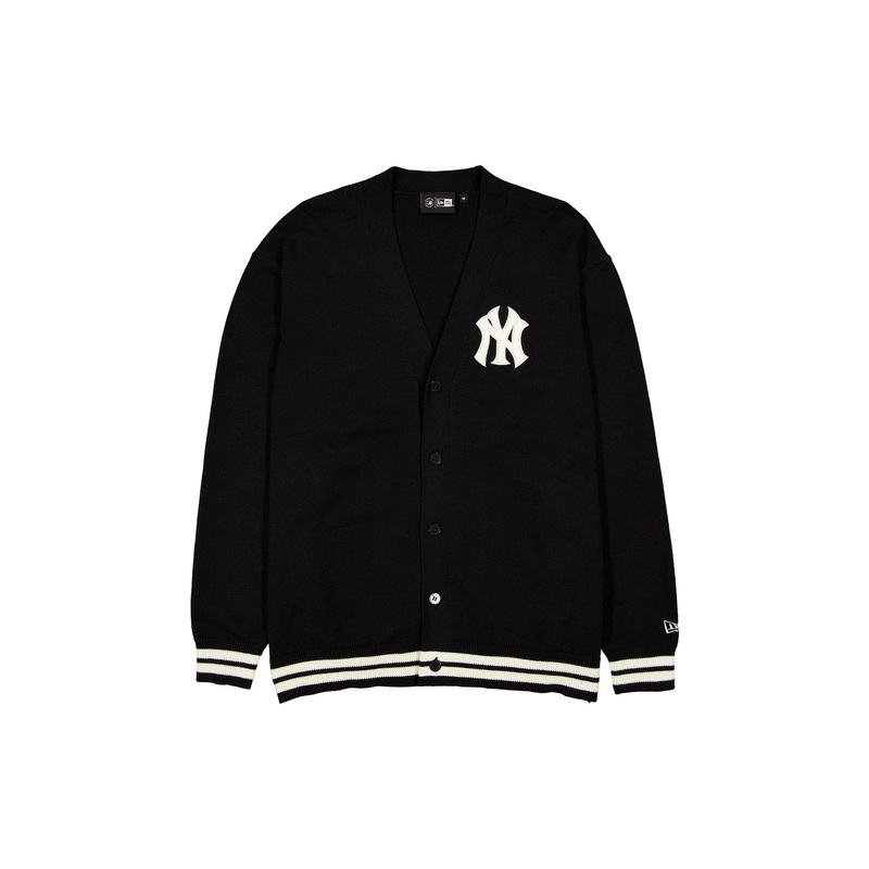 New York Yankees Black Knit Cardigan S