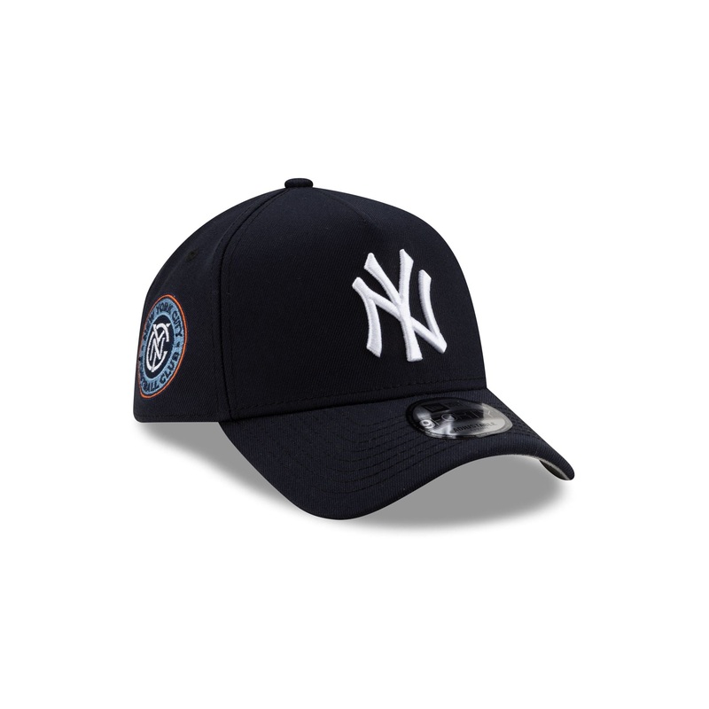 New York Yankees x New York City FC 9FORTY A-Frame Snapback Hat One Size