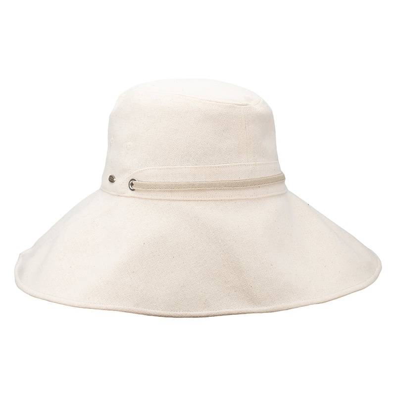 Scala Hats Simonetta Cotton Trail Sun Hat – Natural 1-Size