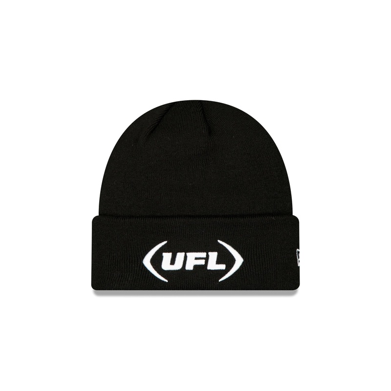 UFL Black Cuff Knit Beanie One Size