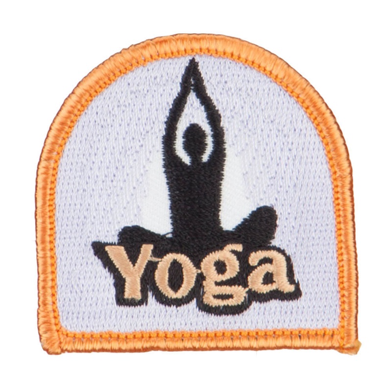 Yoga Pose Patches Purple One Size