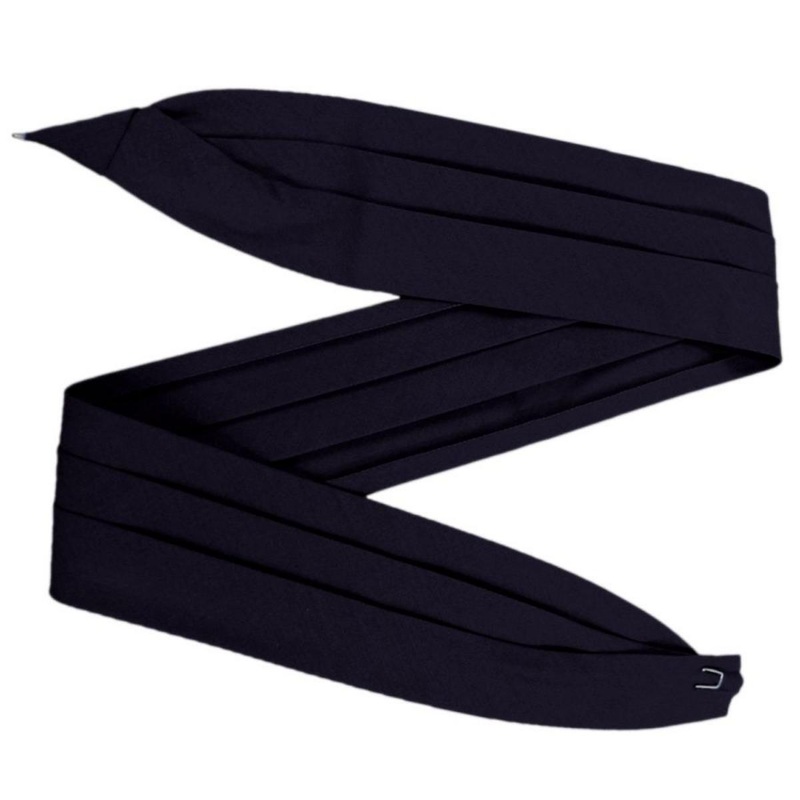 3-Pleat Cotton Puggaree Hat Band BLACK ADJUSTABLE