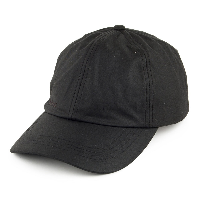 Barbour Hats Wax Sports Baseball Cap – Black Adjustable