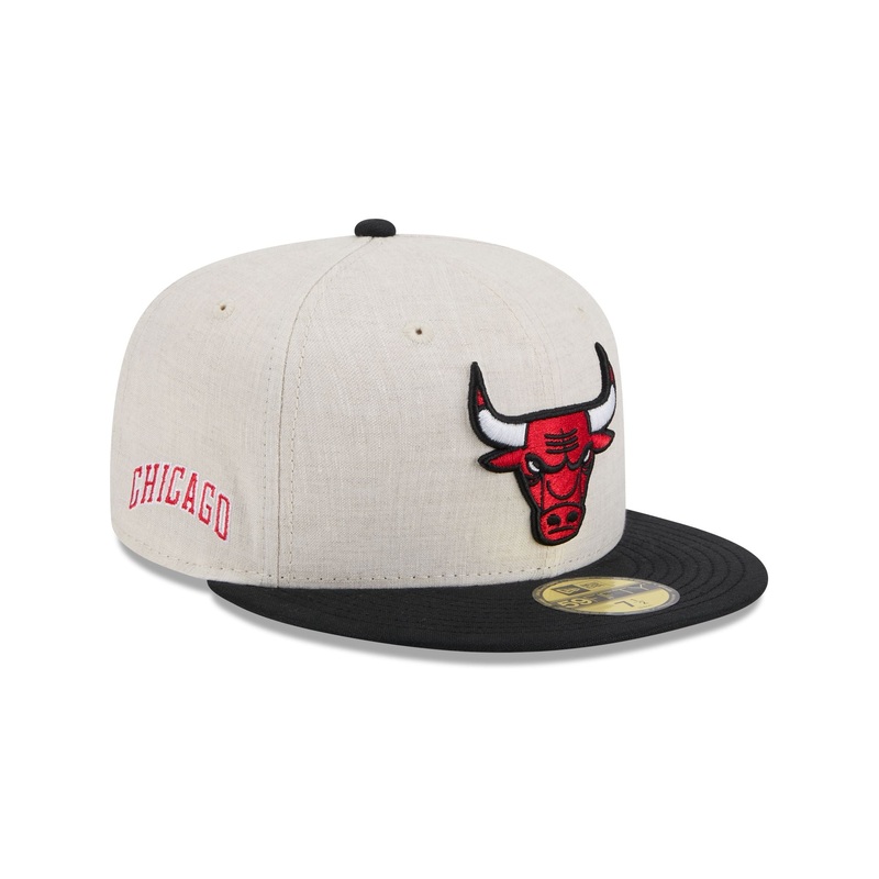 Chicago Bulls Linen 59FIFTY Fitted Hat 7