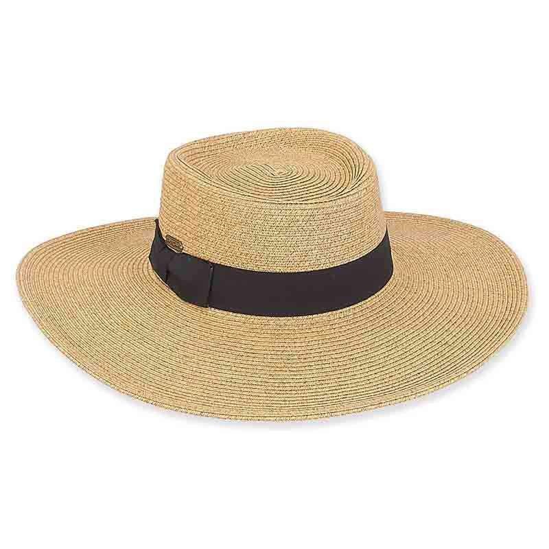 Chitre Flat Crown Summer Gaucho Hat – Sun ‘N’ Sand Hats Toast Medium (57 cm)