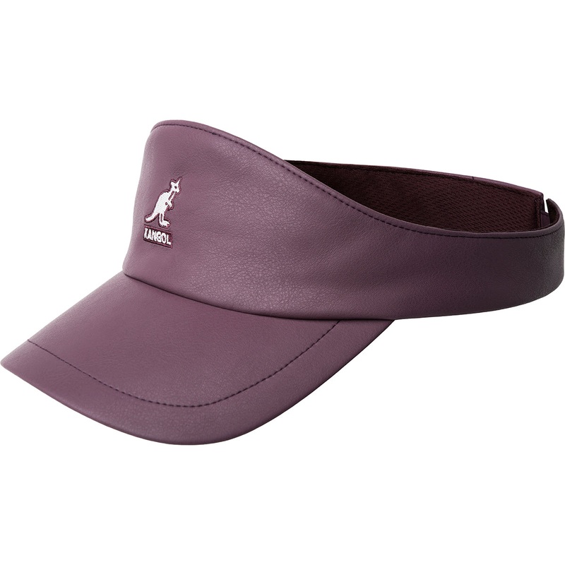 Faux Leather Visor Black 1SFM