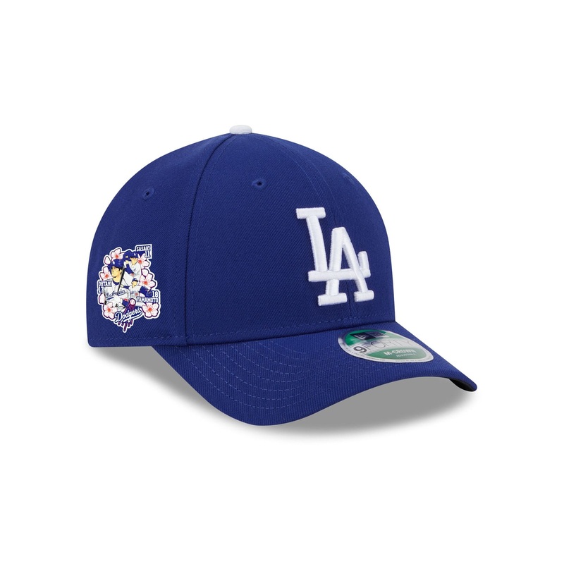 Los Angeles Dodgers Triple Player Side Patch 9FORTY M-Crown Snapback Hat One Size