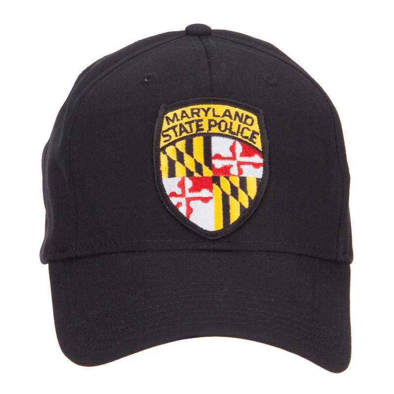Maryland State Police Patched Cap Black One Size