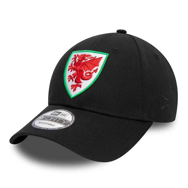 New Era 9FORTY Football Association of Wales Baseball Cap – Core – Black Adjustable