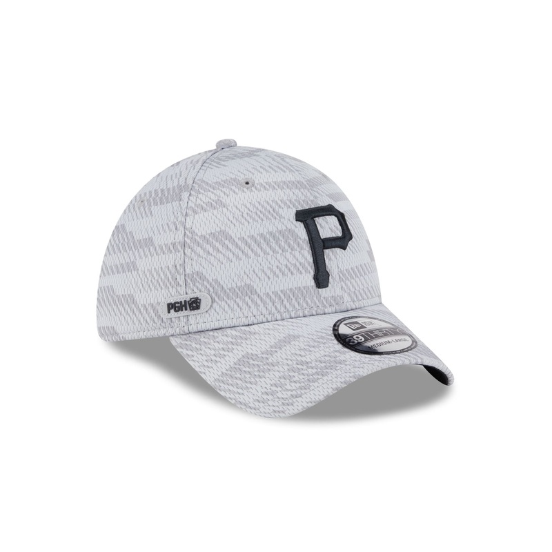 Pittsburgh Pirates 2025 Clubhouse Gray 39THIRTY Stretch Fit S/M