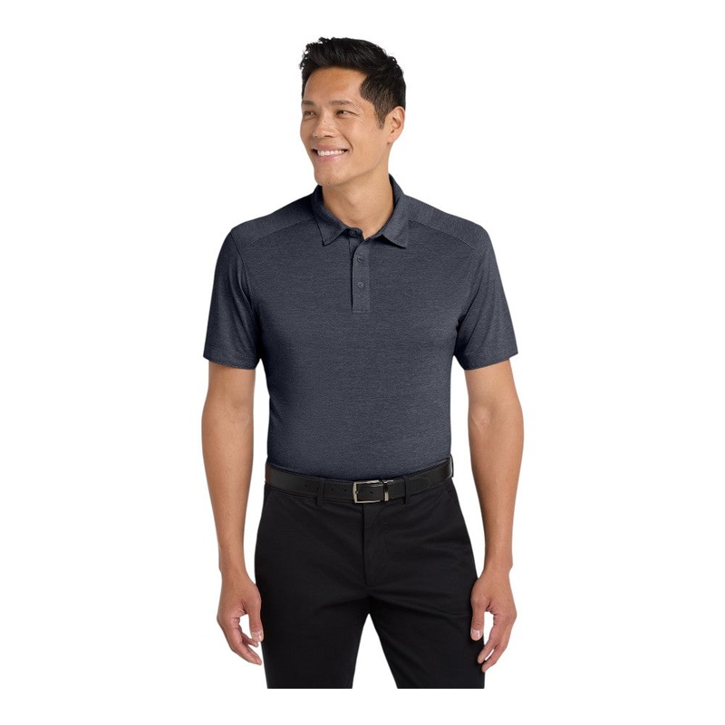 Port Authority K574 Digi Heather Performance Polo Dark Grey XS