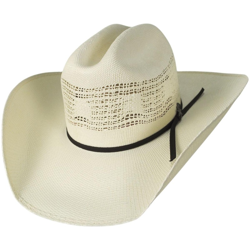 Ricker Bangora Straw Western Hat NATURAL 6 7/8