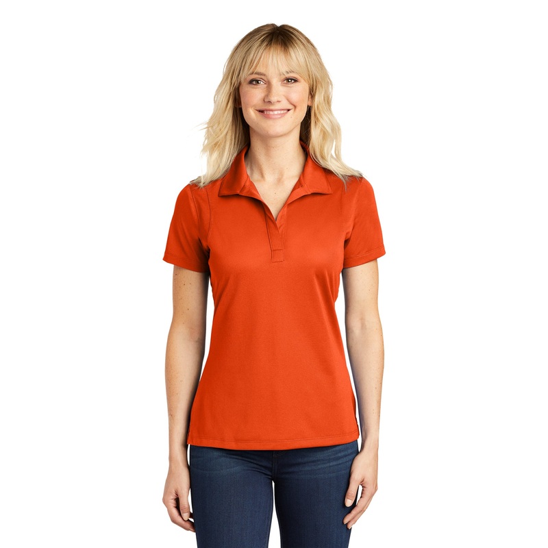 Sport-Tek LST650 Ladies Micropique Sport-Wick Polo – Deep Orange Deep Orange XS
