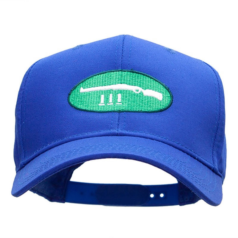 The Shotgun Embroidered Cotton Twill Pro Style Cap Royal One Size