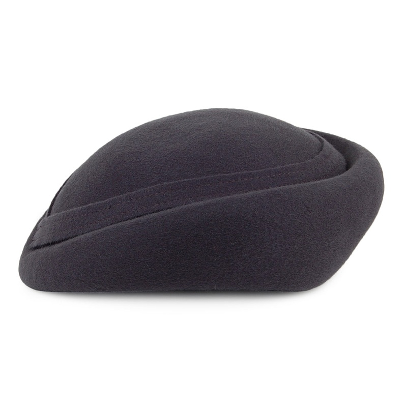 Whiteley Hats Maria Wool Pillbox Hat – Charcoal 1-Size