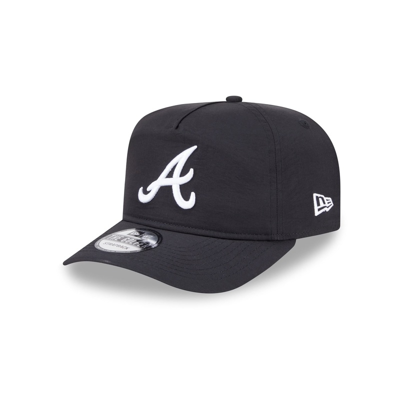 Atlanta Braves Everyday Nylon Black Golfer Hat One Size