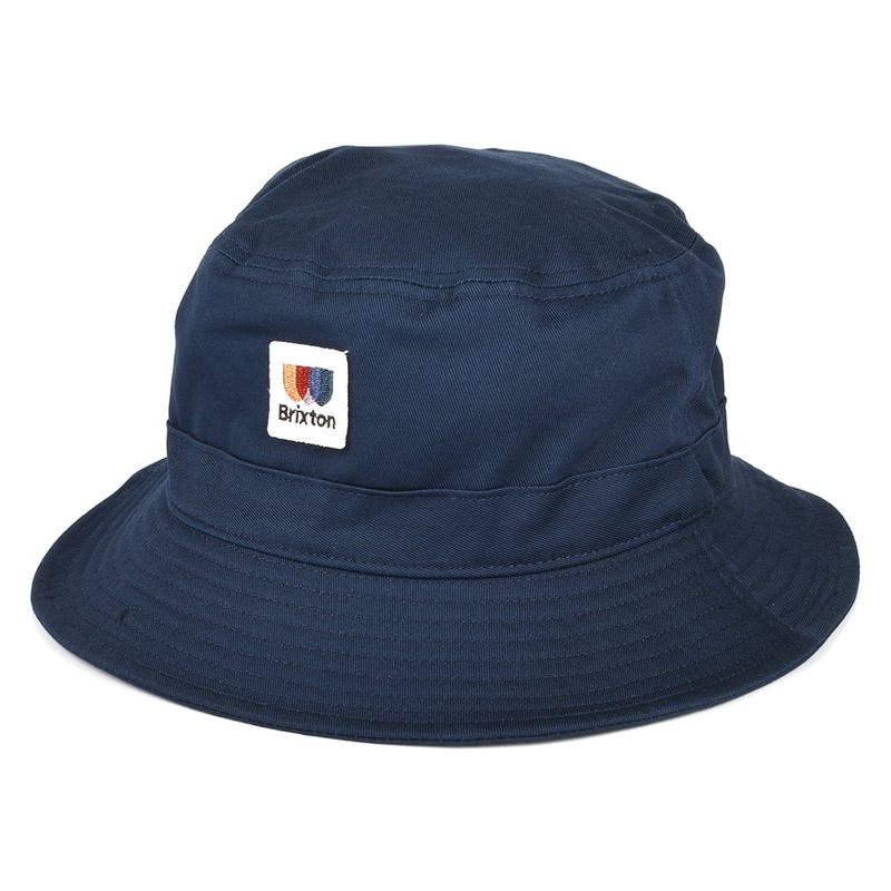 Brixton Hats Alton Packable Cotton Twill Bucket Hat – Blue Small/Medium