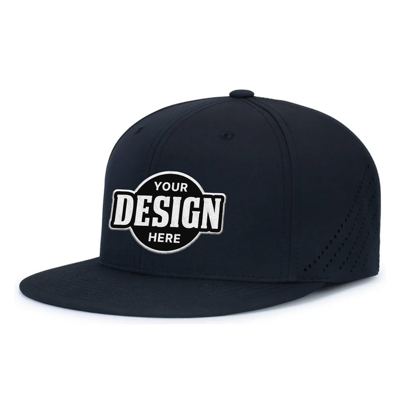 Custom Embroidered Pacific Headwear ES471 Premium Lightweight Perforated Pacflex Cap White/Black XS