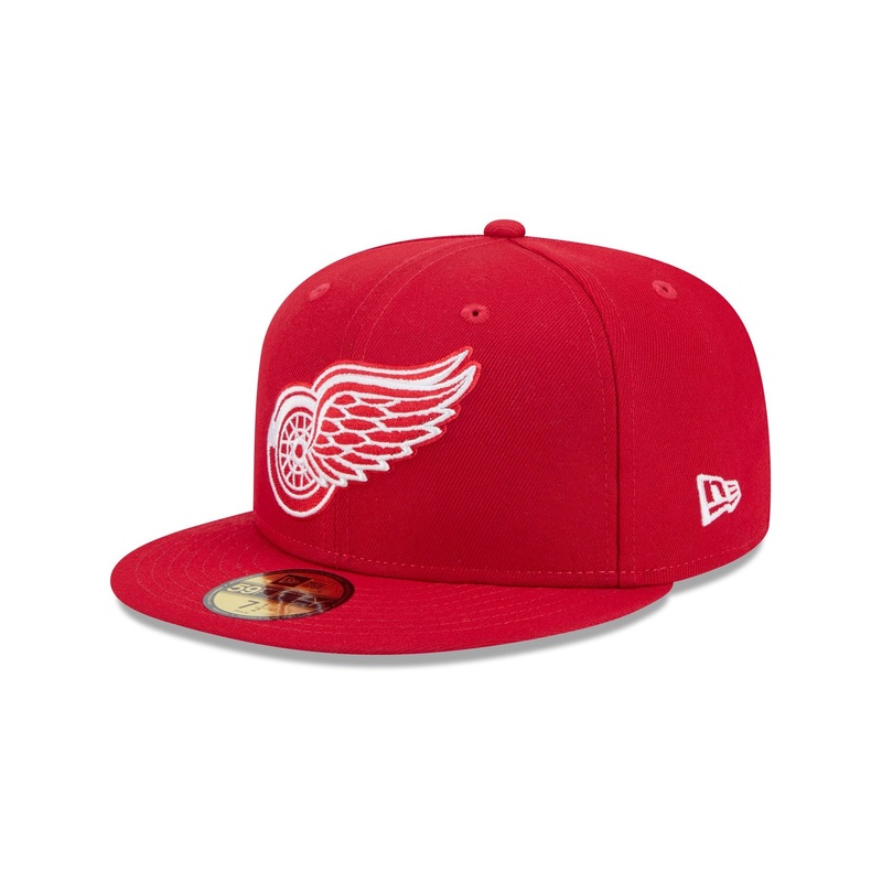 Detroit Red Wings Rear Wordmark 59FIFTY Fitted Hat 7