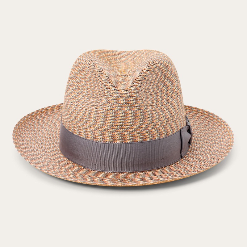 Emin Straw Fedora Quartz Mix S
