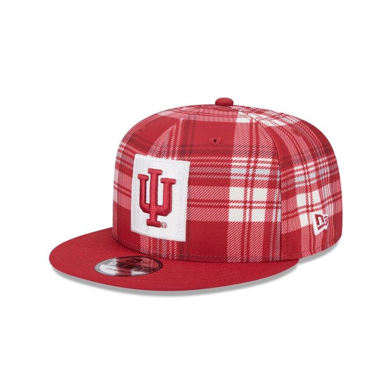 Indiana Hoosiers Plaid 9FIFTY Snapback Hat One Size