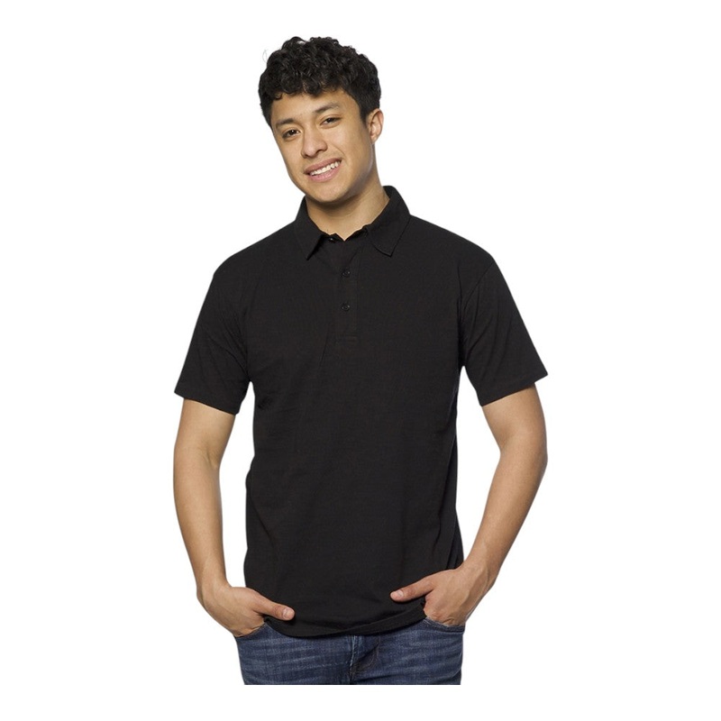 Royal Apparel Unisex Eco Triblend Polo 32057 Eco Tri Black XS