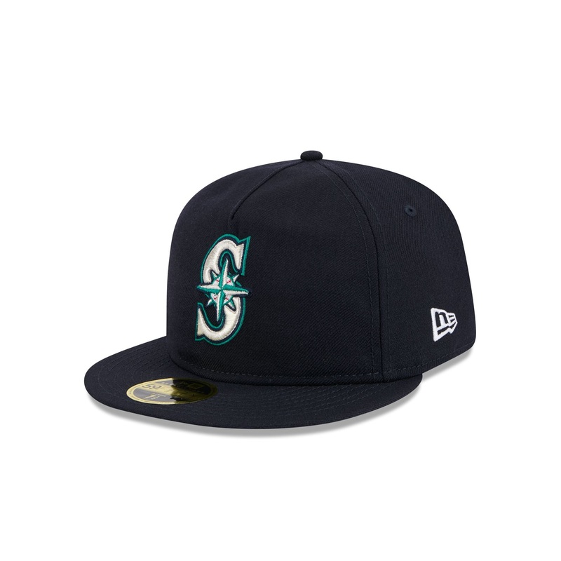 Seattle Mariners Boho Wool Retro Crown 59FIFTY Fitted Hat 7