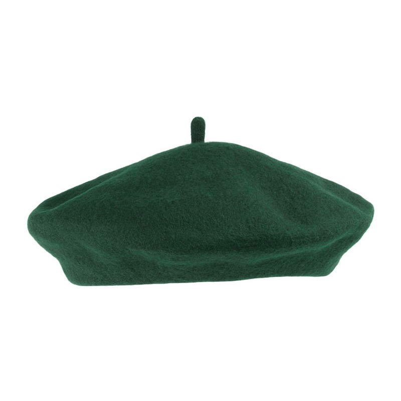 Wool Fashion Beret – Dark Green – Wholesale Pack – 200 Hats Prepack