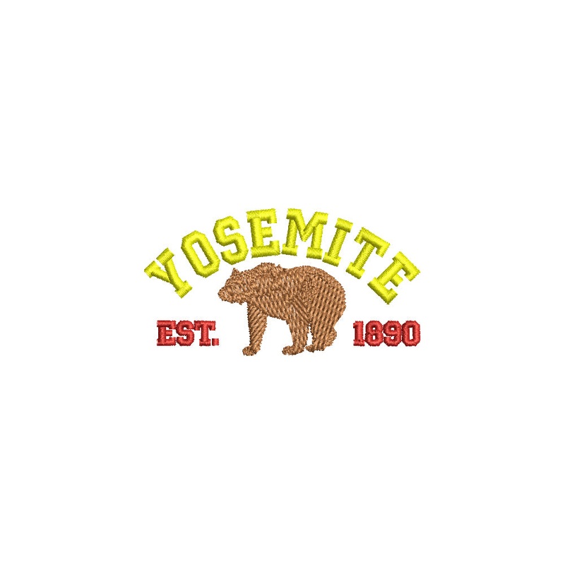 Yosemite National Park with Bear Default Title One Size