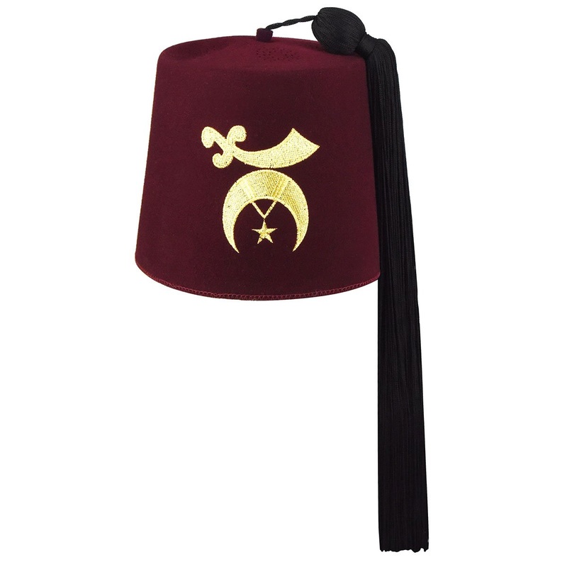 1870s Bollman Heritage Collection Fez Burgundy S