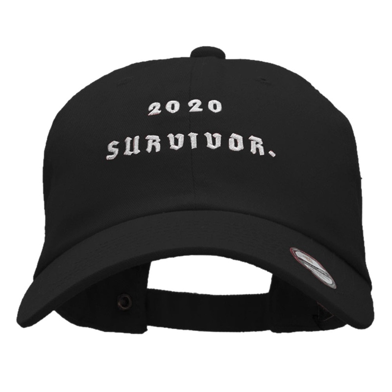 2020 Survivor Embroidered Unstructured Washed Cap Black One Size