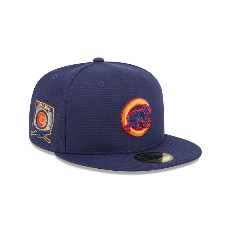 Chicago Cubs Blue Tartan 59FIFTY Fitted Hat 7