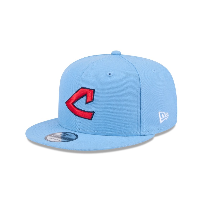 Cleveland Guardians Sky Blue 9FIFTY Snapback Hat One Size