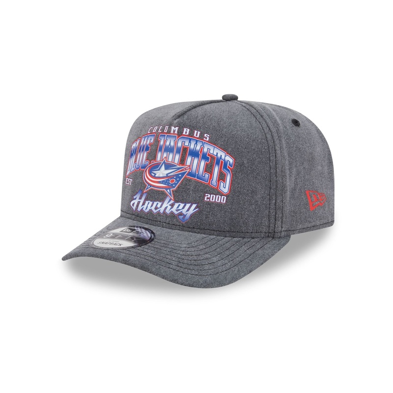 Columbus Blue Jackets Washed 9FIFTY A-Frame Snapback Hat One Size